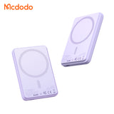 MCDODO MC395 Mini Magnetic 15W Wireless Fast Charging Power Bank 5000mAh (Black, Blue, Purple)