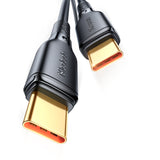 Mcdodo 240W Type-C to Type-C Data Cable 1.2m Made Of TPE Material(Black)