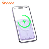 MCDODO MC395 Mini Magnetic 15W Wireless Fast Charging Power Bank 5000mAh (Black, Blue, Purple)