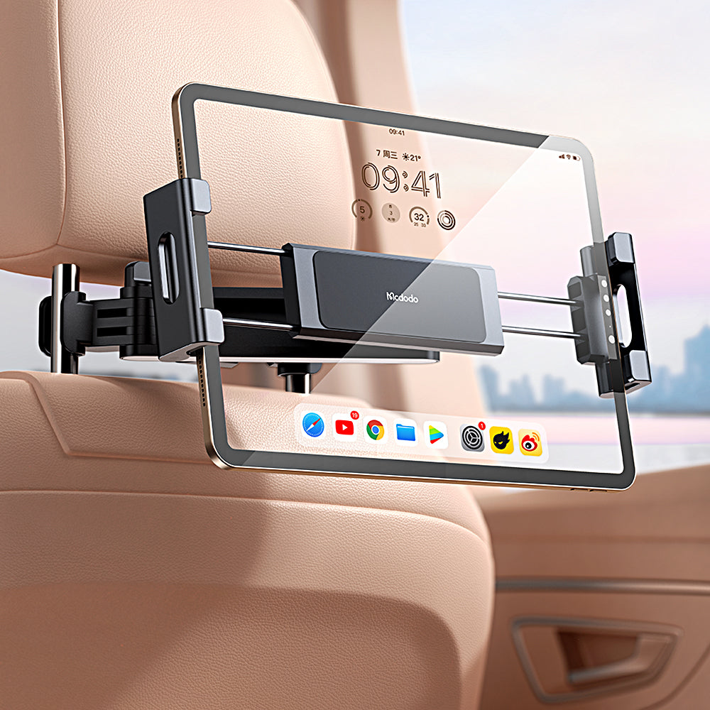 Mcdodo Mount/Tablet Headrest Universal 360° Rotating Holder Adjustable for Smartphone & Mini Tablet(Black)