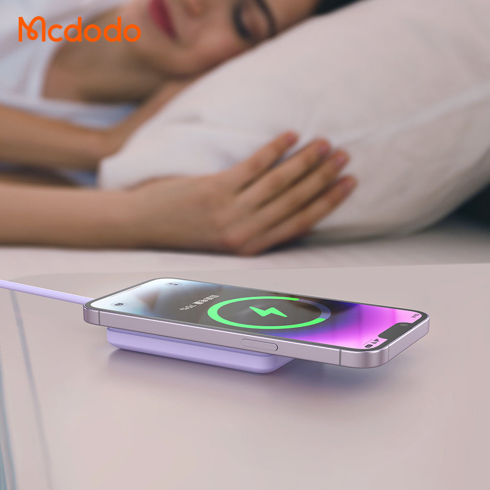 MCDODO MC395 Mini Magnetic 15W Wireless Fast Charging Power Bank 5000mAh (Black, Blue, Purple)