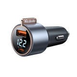 Mcdodo 75W Super Fast Dual Port Digital Display Car Charger(USB-C + USB-A )