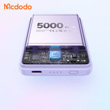 MCDODO MC395 Mini Magnetic 15W Wireless Fast Charging Power Bank 5000mAh (Black, Blue, Purple)