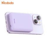 MCDODO MC395 Mini Magnetic 15W Wireless Fast Charging Power Bank 5000mAh (Black, Blue, Purple)