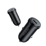 Mcdodo Obsidian Series 30w Fast Car Charger Type C (Black)