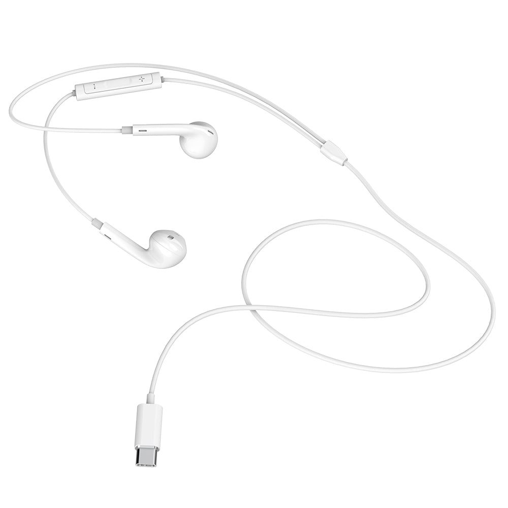 Mcdodo Element Series Type-C Wired Earphone Length 1.2 m(White)