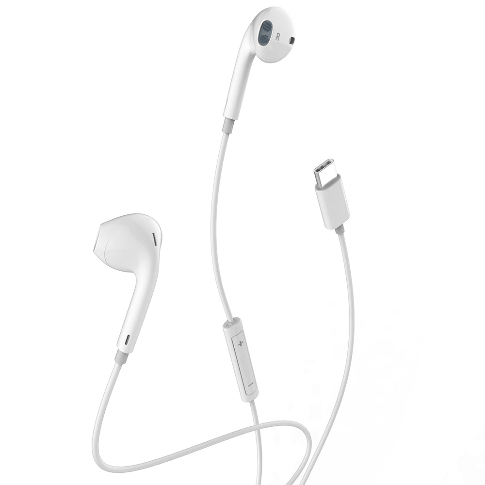 Mcdodo Element Series Type-C Wired Earphone Length 1.2 m(White)