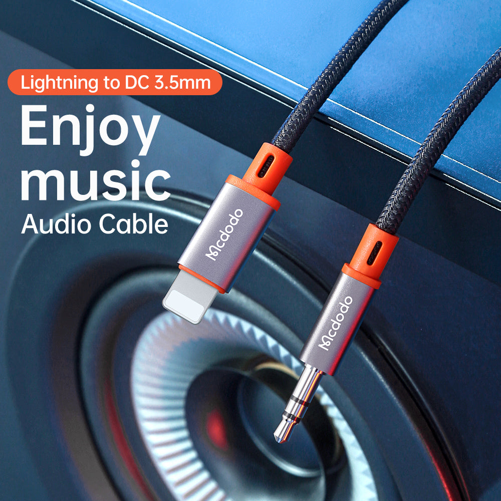 Mcdodo Lightning to 3.5mm AUX Jack Cable Castle Series 1.2m(Black)