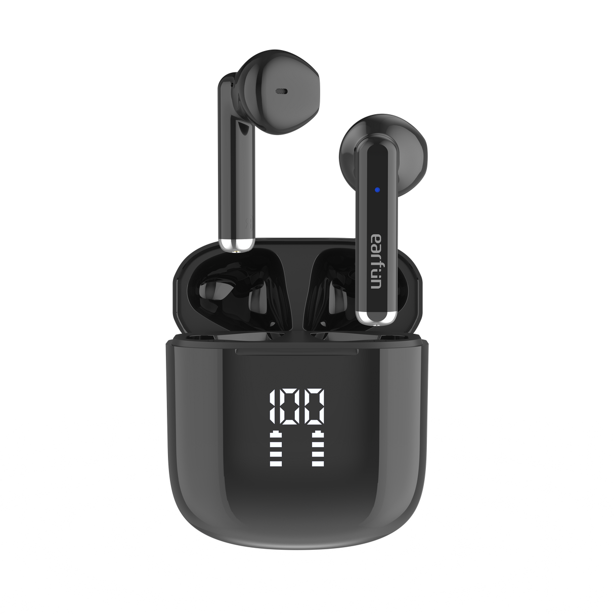 EarFun Air Lite Touch Control & Volume Control Wireless Earbuds IPX7 Waterproof in-Ear Headphones 30H Playtime(Black)