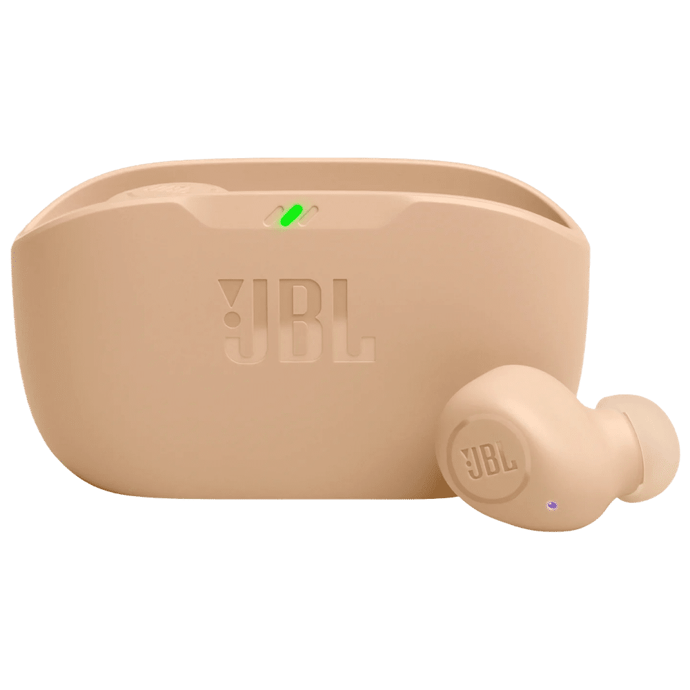 JBL Wave Buds Bluetooth Wireless Earbuds (TWS) with Mic(Black,Beige)