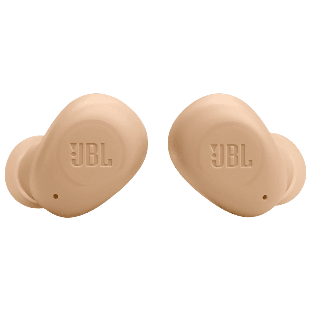 JBL Wave Buds Bluetooth Wireless Earbuds (TWS) with Mic(Black,Beige)