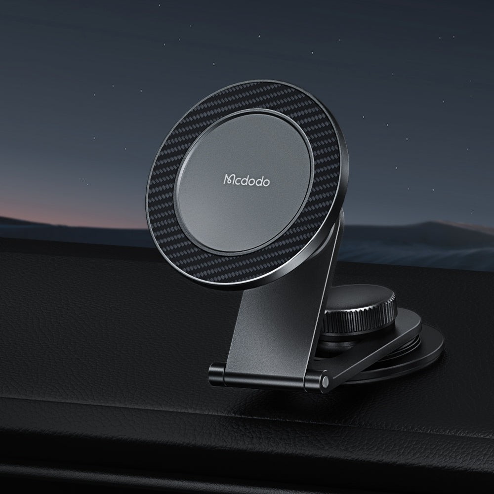 Mcdodo Magnetic Car Mount Aluminium Universal Compatible with Smartphones and Mini Tablets Holder (Stick-on Version）