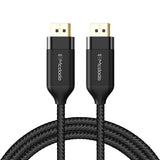 Mcdodo DP to DP Cable 4K High Definition 2m( DP Cable Compatible with Computer, Desktop, Laptop, PC, Monitor, Projector - Black)