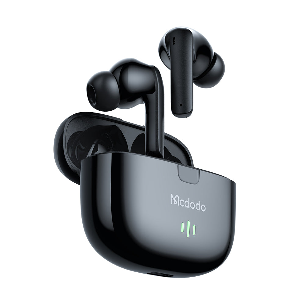 Mcdodo B03 Series TWS Earbuds Elevate Your Music with Premium Earbuds 20H Charging Case(White, Black)