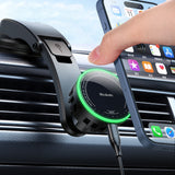 Mcdodo 15W Magnetic Wireless Car Charger with Cooling Fan Type-C (for Center console)