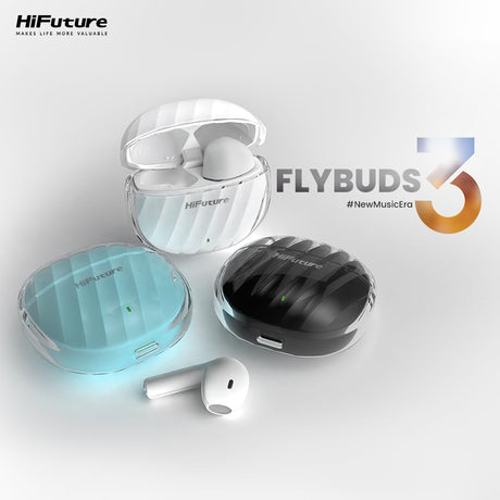 HiFuture Flybuds 3 Wireless Bluetooth Headphones - Black