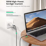 UGREEN US355 100W USB-C to USB-C Cable, 1M, Fast Charge for MacBook Pro/Air, iPad Pro 2022, iPhone 15, Galaxy S24/S23 Ultra