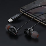 Mcdodo Alloy/ Nylon Type-C Wired Earphone Length 1.2 m(Black)