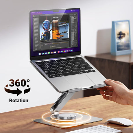 UGREEN LP592 360° Rotating Laptop Stand for Desk with Ergonomic Adjustment