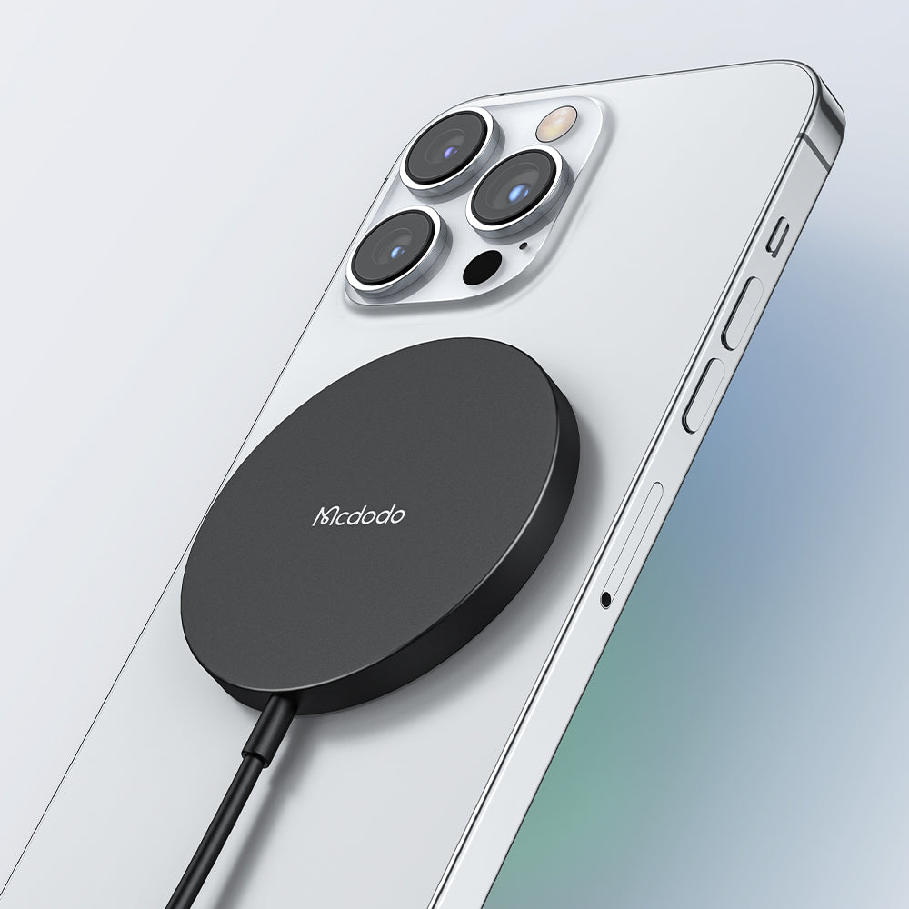 Mcdodo Magnetic Wireless Charger Made Up of Alloy/ TPE(Black)