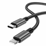 Sharge 100W Type-C to Type-C Alloy+TPE+Nylon Braided Cable (Black)